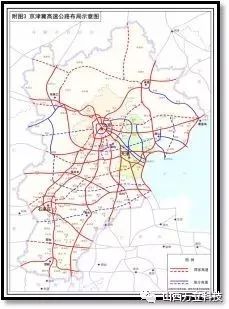 京津冀高速公路布局示意圖